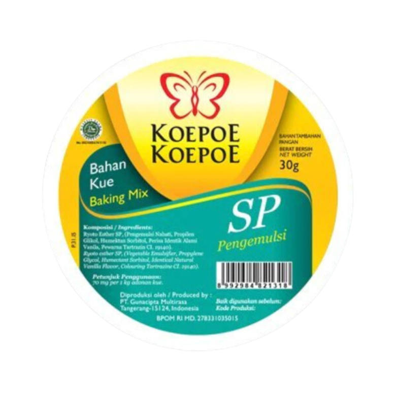 

pengemulsi sp kupu koepoe 30