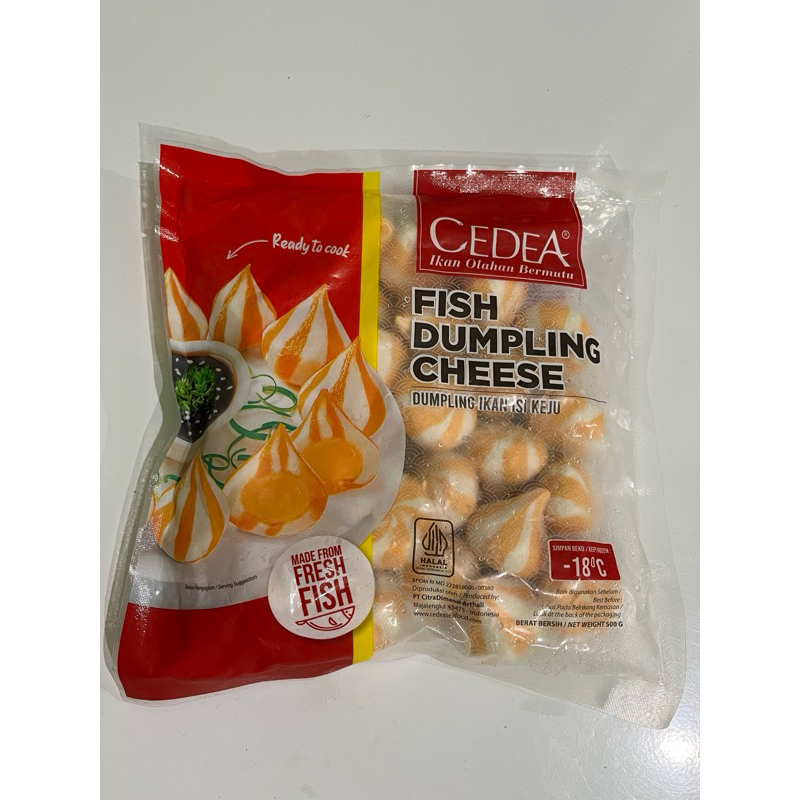 

FROZEN FOOD CEDEA FISH DUMPLING CHEESE 500gr. Siap saji dan 100% HALAL