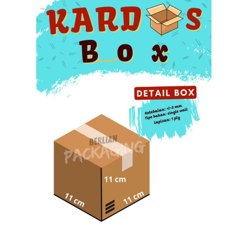 

box packing ukuran P 11 x L 11 x T 11