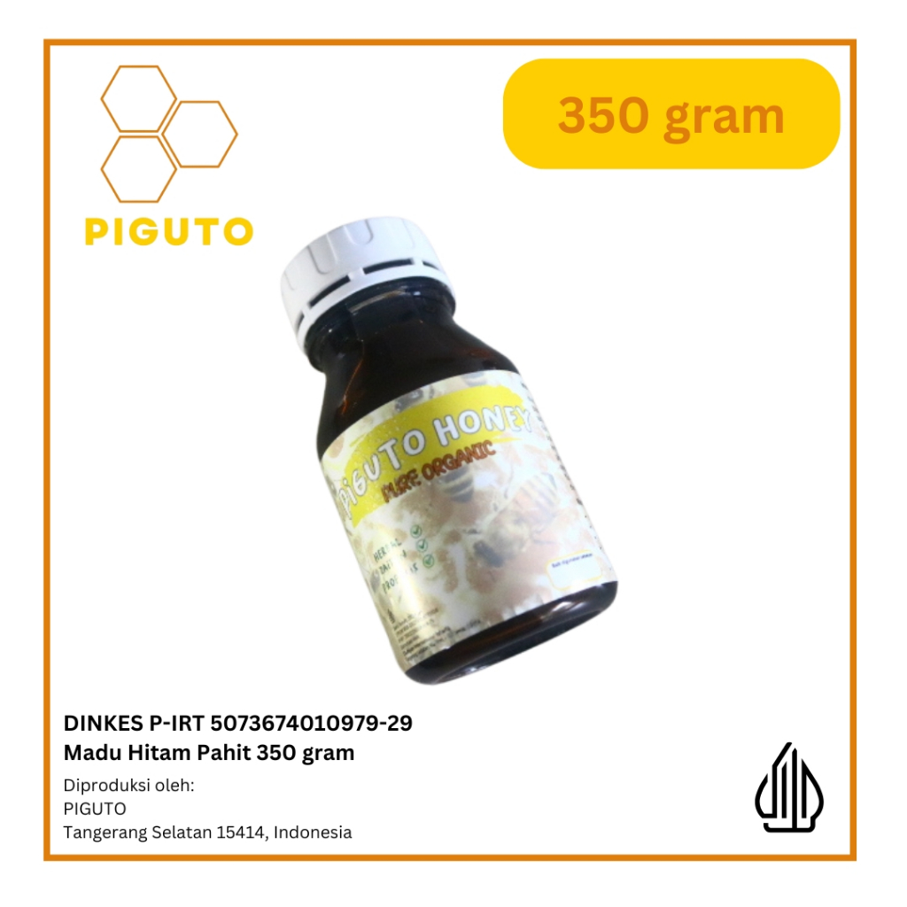 

Madu Hitam Pahit PIGUTO 350 Gram