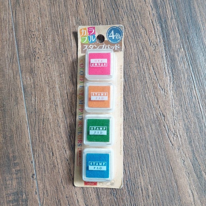 

COLORFUL STAMP PAD 4 COLORS JAPAN
