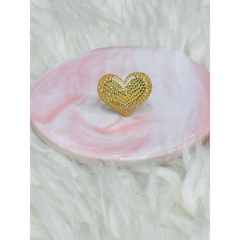 cincin kerawang love jumbo uk 15 emas asli kadar 875
