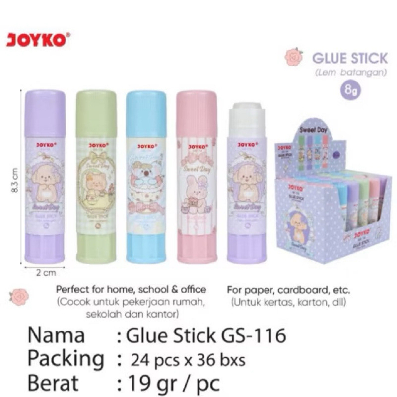 

LEM KERTAS STICK JOYKO GS116