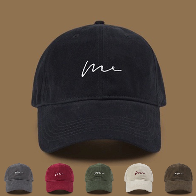 KODE G23T BEST SELLER  Topi Cewek Baseball cap Unisex Lembut Top Tmi Huruf Bahan Katun Topi Inisial 