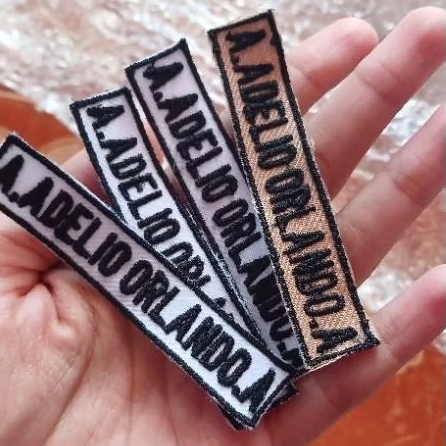 Bordir Nama Dada (Name Tag)