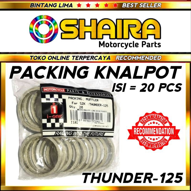 GASKET KNALPOT THUNDER 125/ ASBES KNALPOT THUNDER 125 / PACKING KNALPOT THUNDER 125