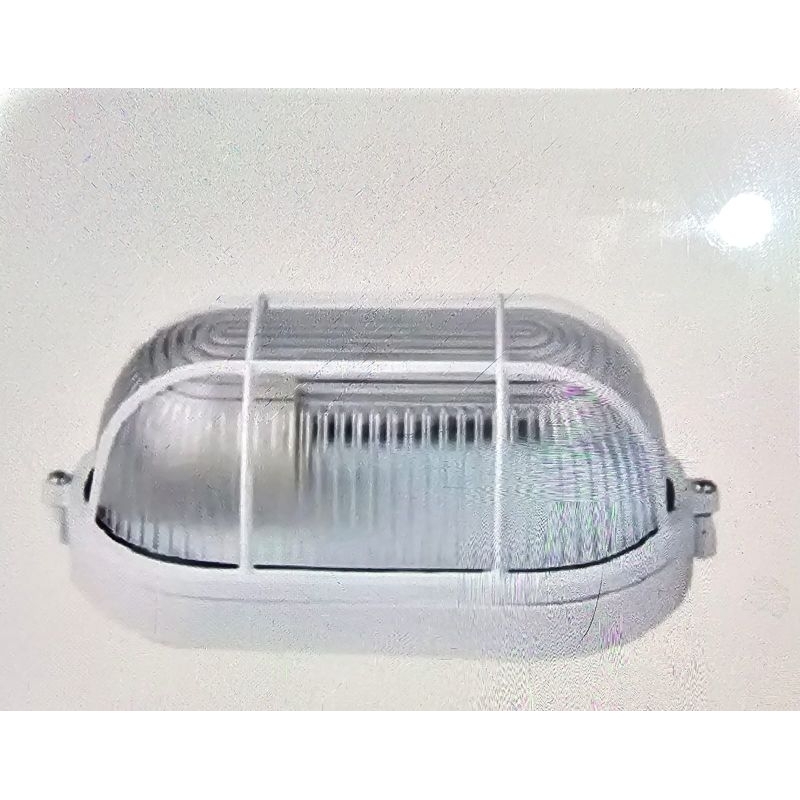 LAMPU KAPAL BALL ICE FITTIG E27 OVAL TEMPEL DINDING PUTIH