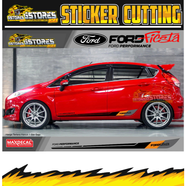STICKER LIST BODY SAMPING FORD FIESTA STICKER MOBIL FORD FIESTA