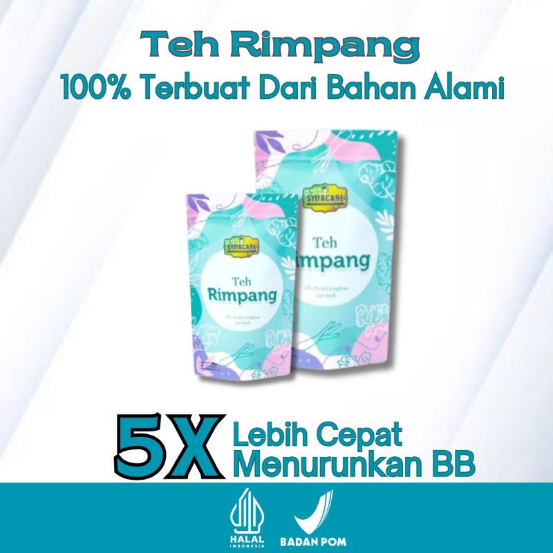 

Teh Rimpang Celup Syifacare Teh Kesehatan Untuk Diet Ala JSR Terbuat Dari Bahan Rempah Alami