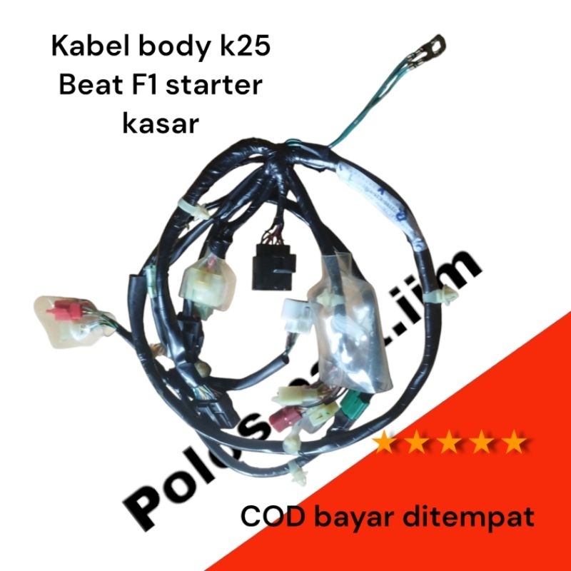 kabel body wire harness kabel body Beat F1 starter kasar 32100-K25-9301