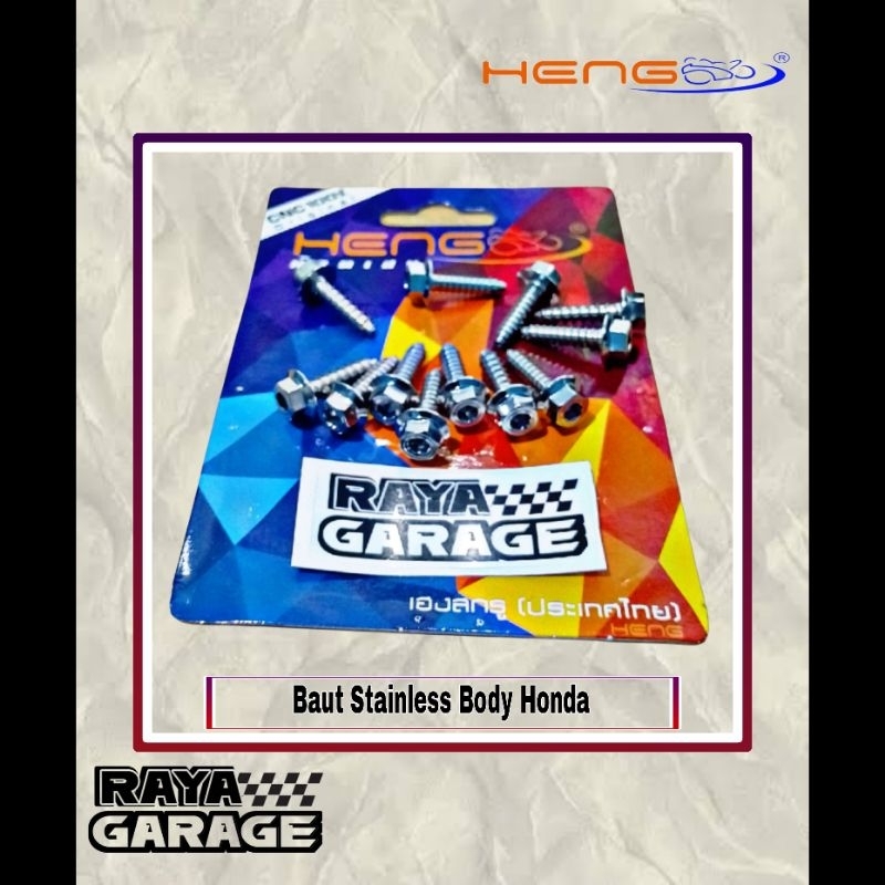 Baut Body Honda stainless