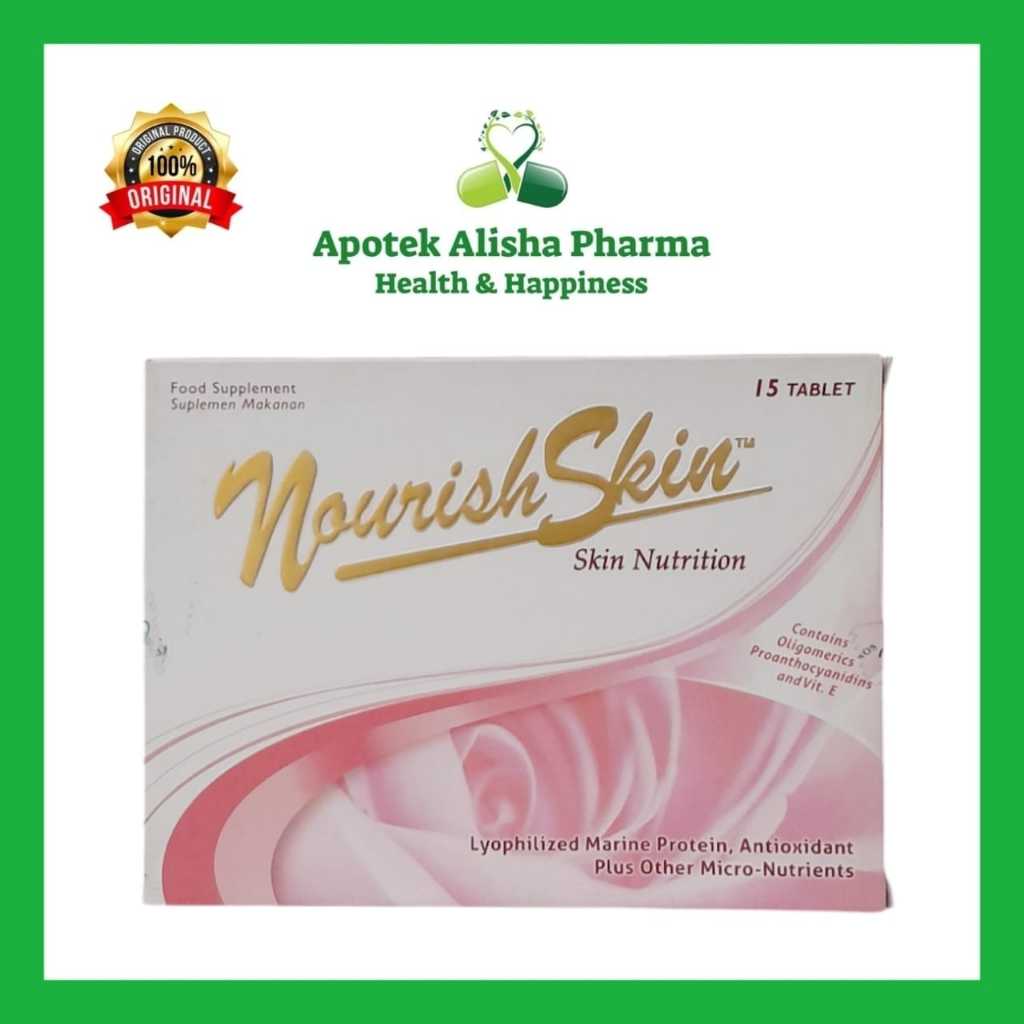 NourishSkin Box isi 15 tablet / Suplemen Kesehatan Kulit / Nourish Skin / Nuriskin