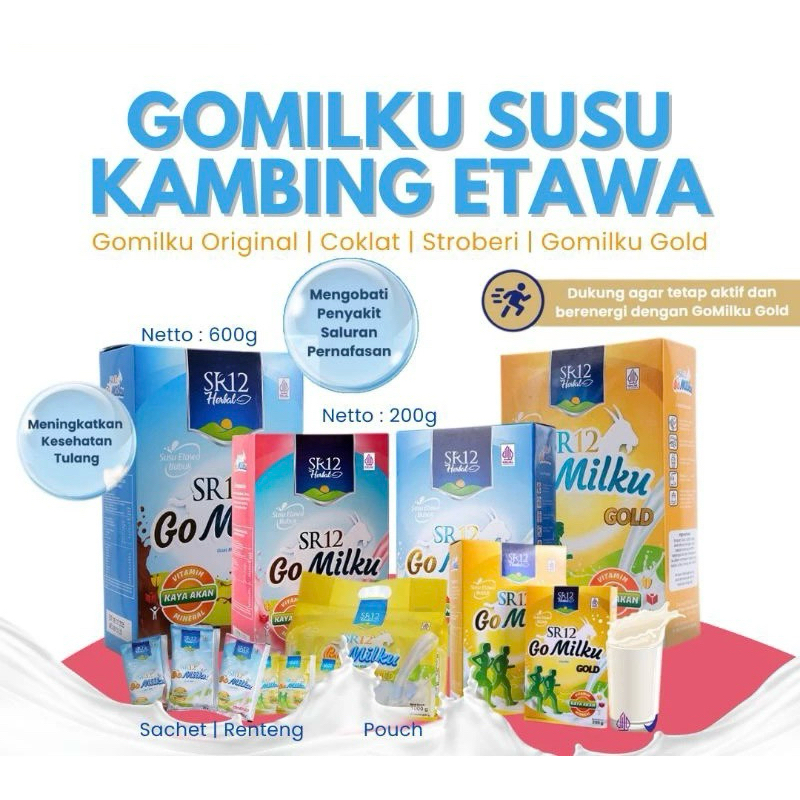 

GO MILKU SR12 SUSU KAMBING ETAWA ORIGINAL PREMIUM ETAWA GOATS MILK MENAIKKAN BERAT BADAN -GOMILKU SR12 MENAMBAH NAFSU MAKAN- EKSTRA DAUN KELOR IKAN GABUS MEMPERCEPAT PENYEMBUHAN LUKA SC TANPA KRIMER TANPA GULA-MENGOBATI SALURAN PERNAFASAN