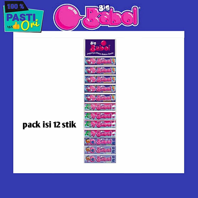 

BIG BABOL STIK PERMEN KARET ISI 12 PCS