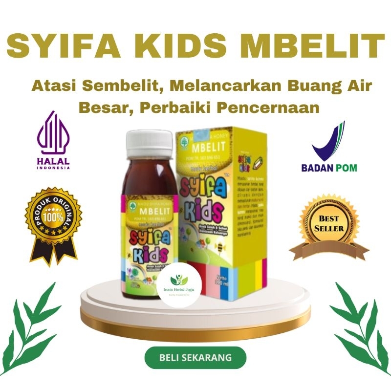 Madu Anak Sembelit SYIFA KIDS MBELIT Atasi Anak Susah BAB