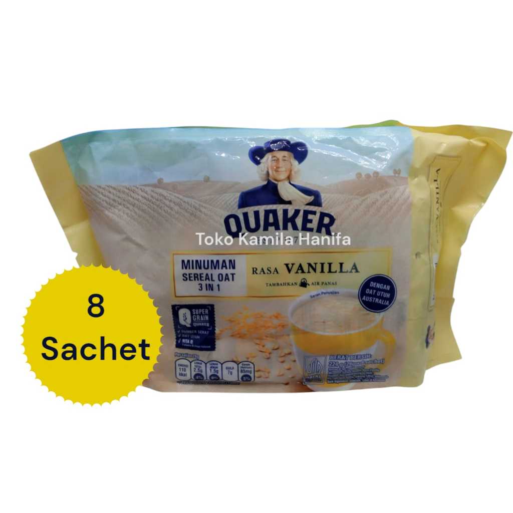 

Quaker 3in1 Sereal Oat Vanilla 8 x 28 gr