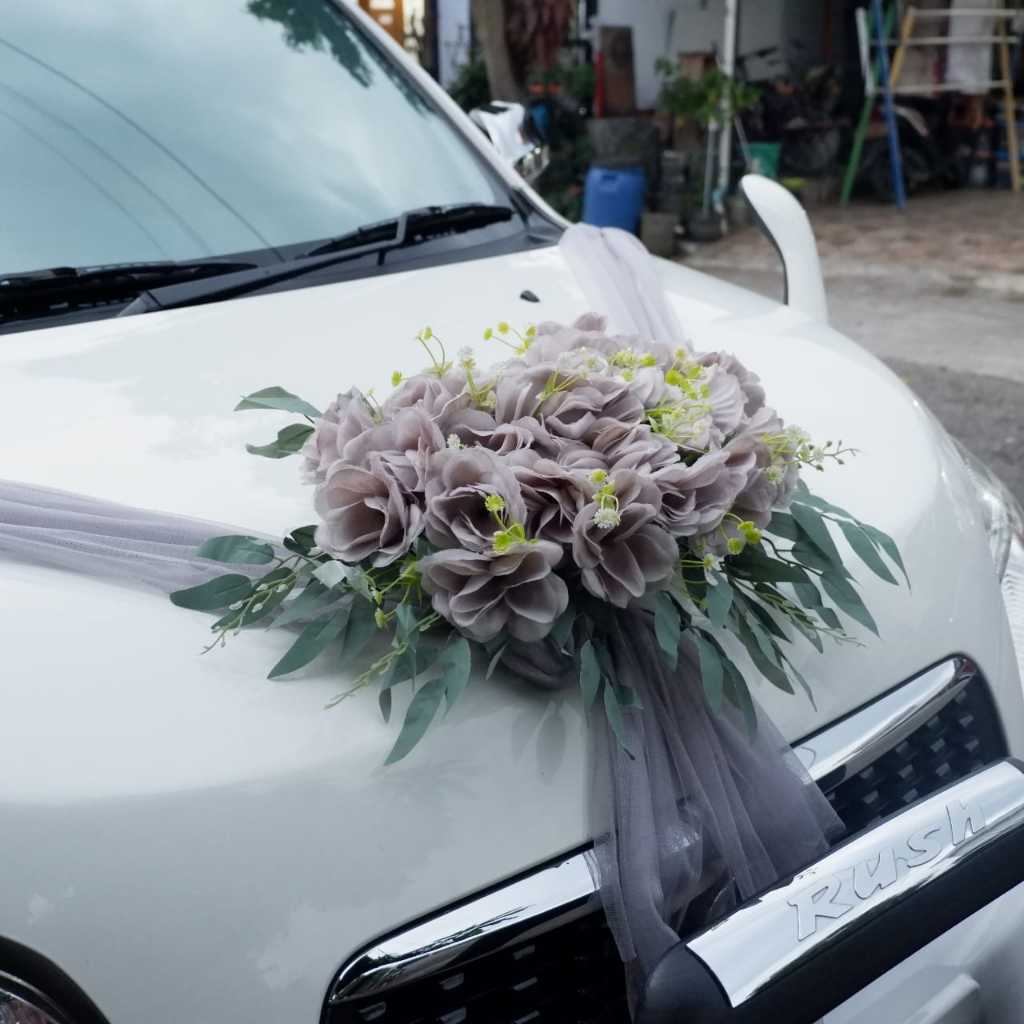 Bunga Mobil Pengantin / Hiasan Mobil Pengantin / Wedding Car / Pita Mobil / Hias Mobil Pernikahan /