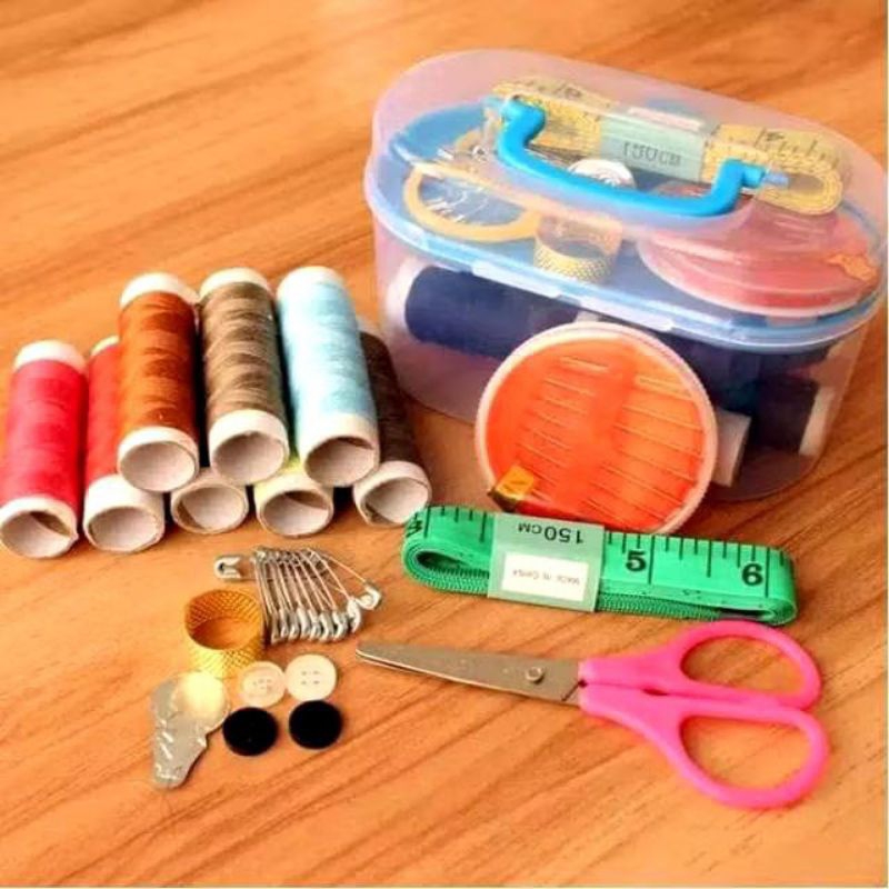 Alat Jahit set mini box Sewing kit tool