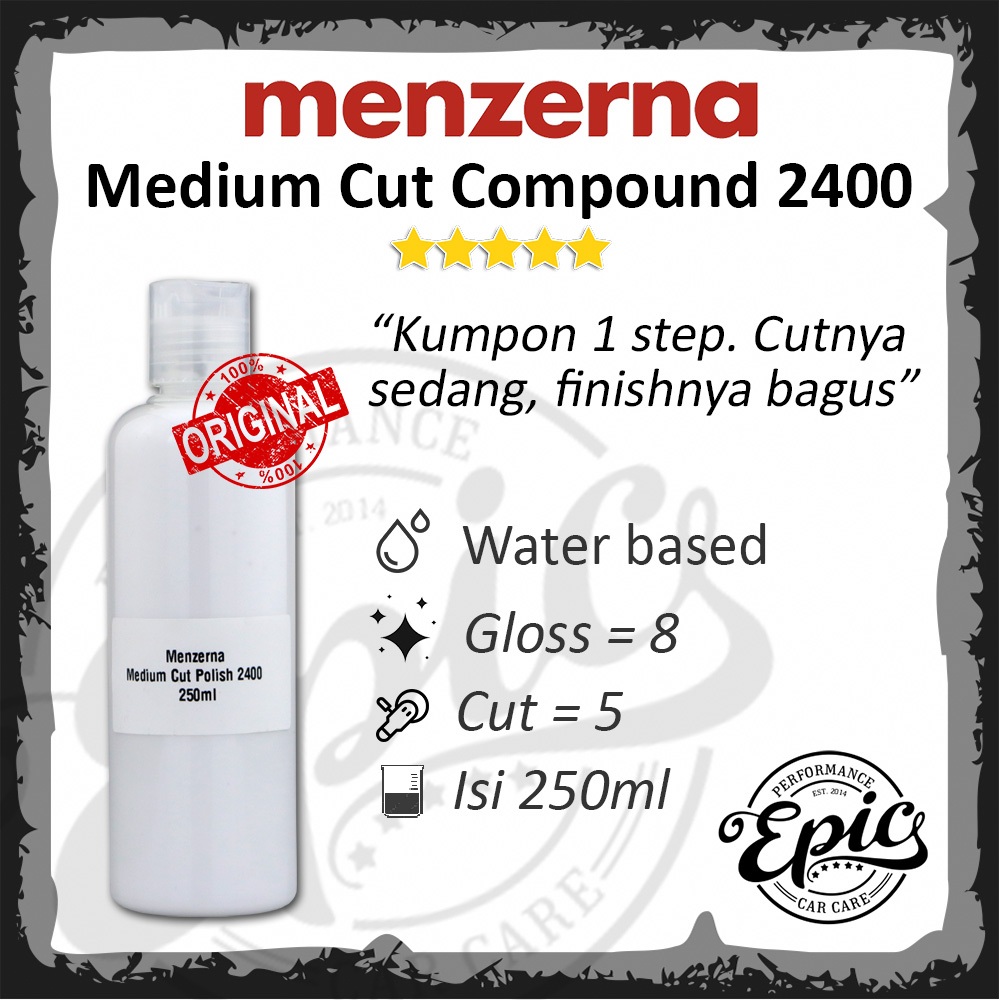 Kumpon Polishing Medium Cut Menzerna 2400 Repack Menzerna 250ml
