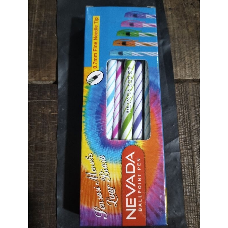 

1 Kotak isi 12 Pena Nevada Hitam Murah Meriah