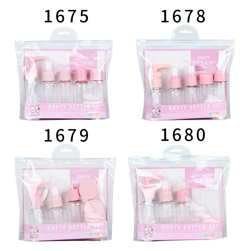 (((PINK SERIES))) TRAVEL PACK SET BOTOL MINI KOSMETIK LENGKAP KODE 1678 1679 1677 1680 DAN 1691