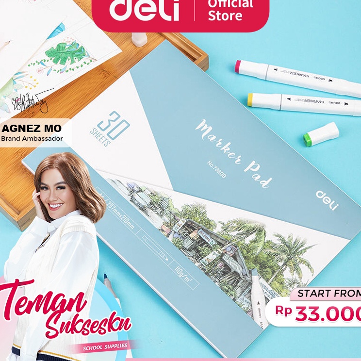 

Serba Ada Deli Marker Pad Drawing Paper Sketchbook Buku Gambar Untuk Spidol Warna 3 Lembar 7369 7361
