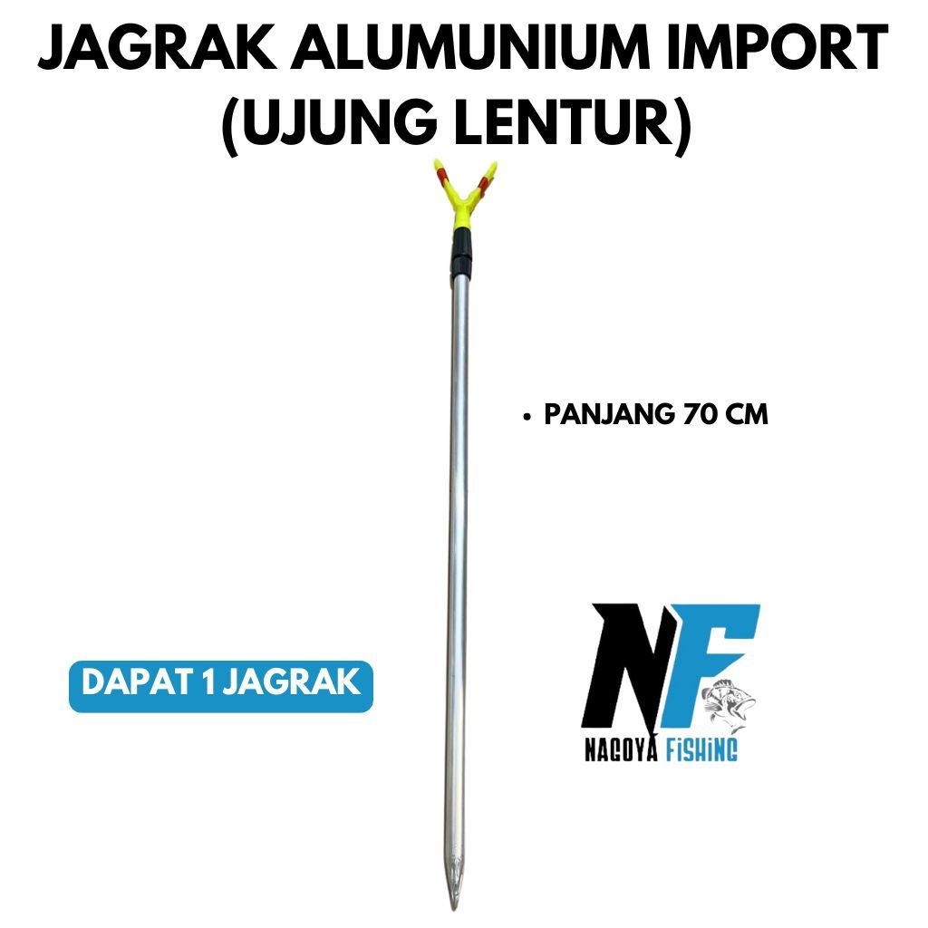 Penyangga Joran Congkok Jagrak Tegek Portable Telescopic Aluminium Panjang 120cm Import UJUNG LENTUR