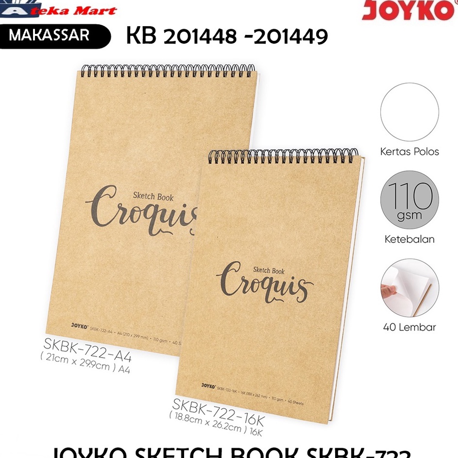 

Dijamin Laris JOYKO SKETCH BOOK SKBK722 BUKU GAMBAR