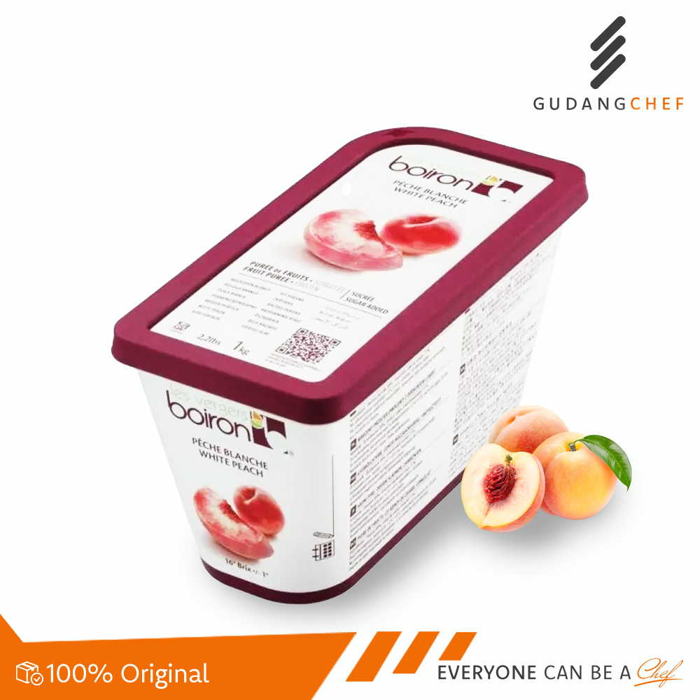 

Boiron Peach Puree 1kg - Puree Buah Persik Premium untuk Baking & Beverages