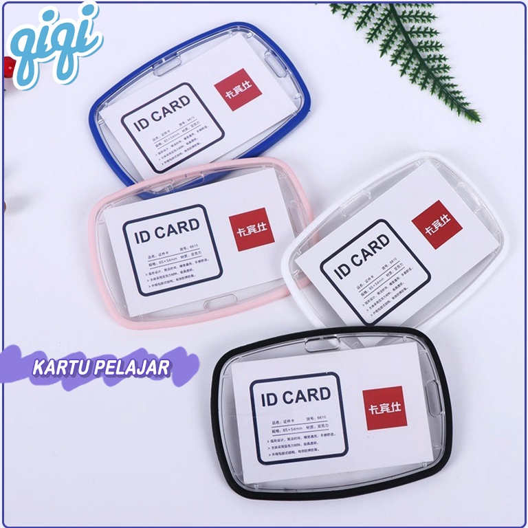 

Baru Bermanfaat Tempat Kartu Id Card holder Kartu pelajar Qiqi Treasure