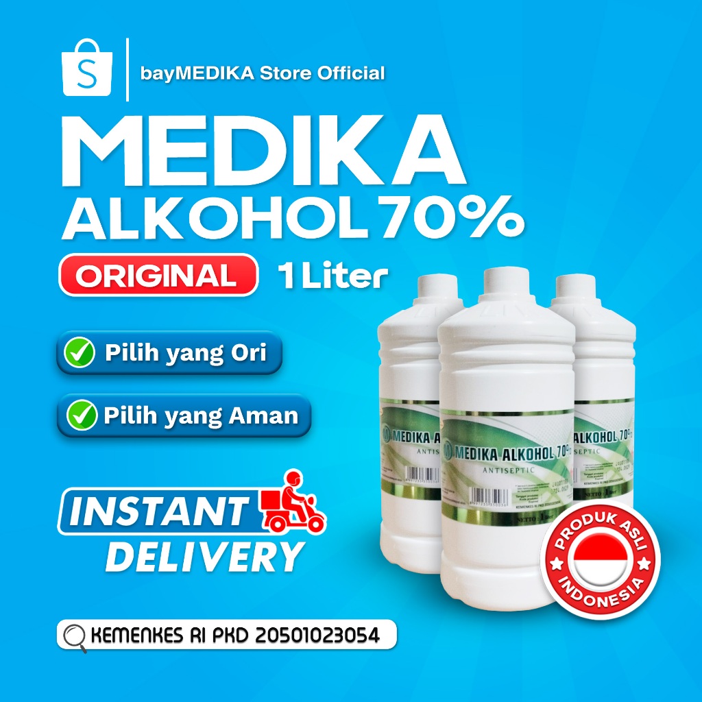 Alkohol 70% FOODGRADE Medika Original 1 Liter