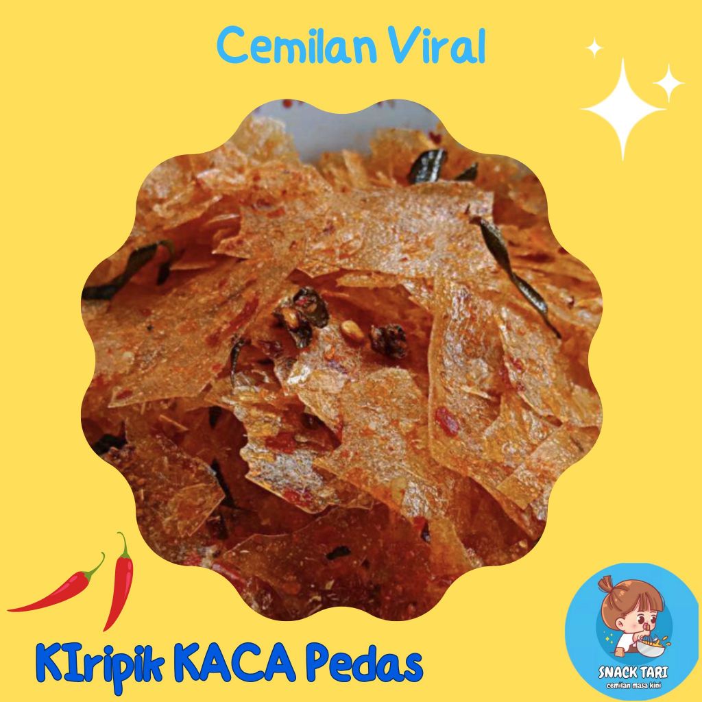 

Keripik Kaca Pedas Gurih keripik kaca Daun jeruk Kripca Pedas Elod Pedas kripik kaca 125 gr