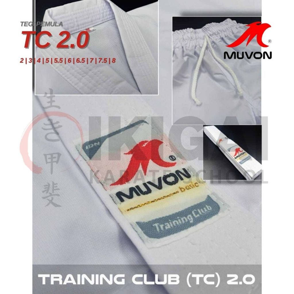 MUVON TC2.0 TEGI PEMULA Karate-Gi Seragam Baju Karate