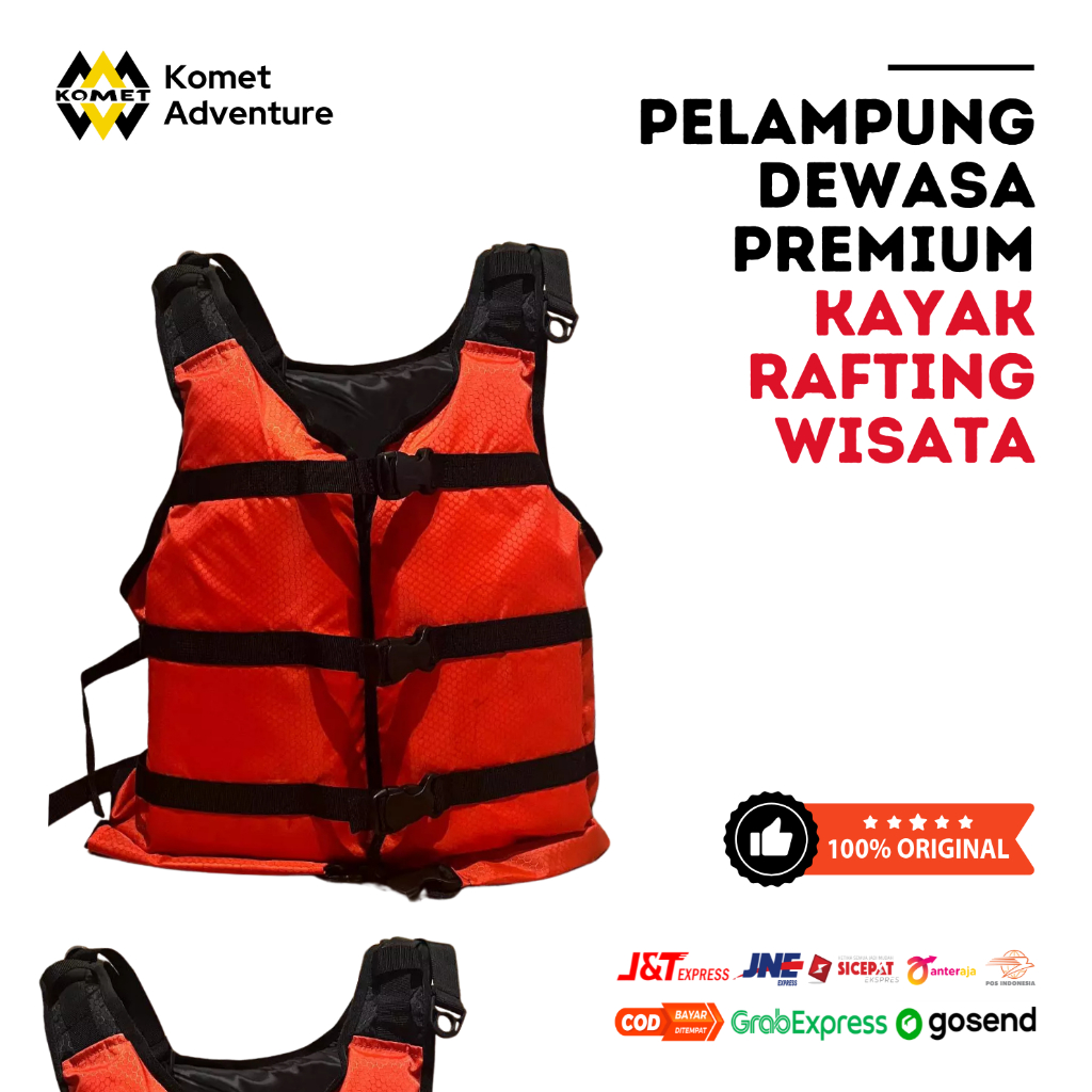 Pelampung dewasa premium | Rompi Pelampung | PELAMPUNG ROMPI | Baju Pelampung Kayak/Rafting/Wisata