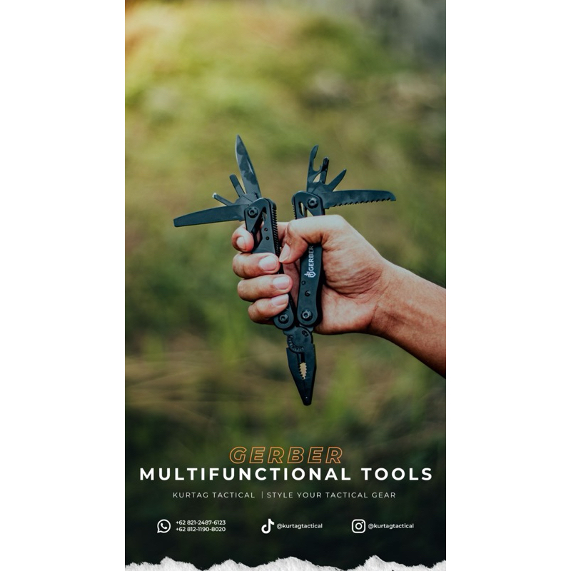 GERBER TOLKIT MULTIFUNGSI TACTICAL