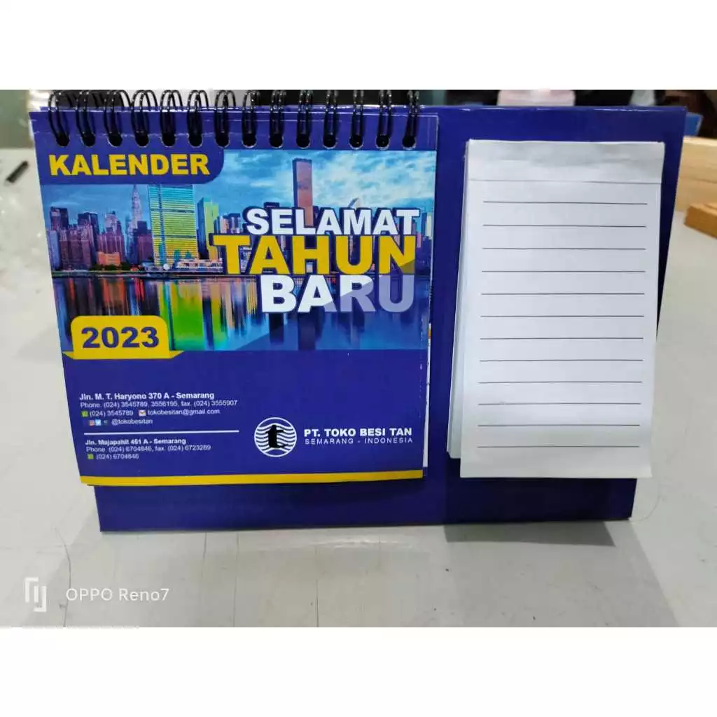 

Kalender 2025 Custom Kombinasi Notes - Kalender Duduk Kombinasi - 6 Lembar 2 Muka Kertas AC 230