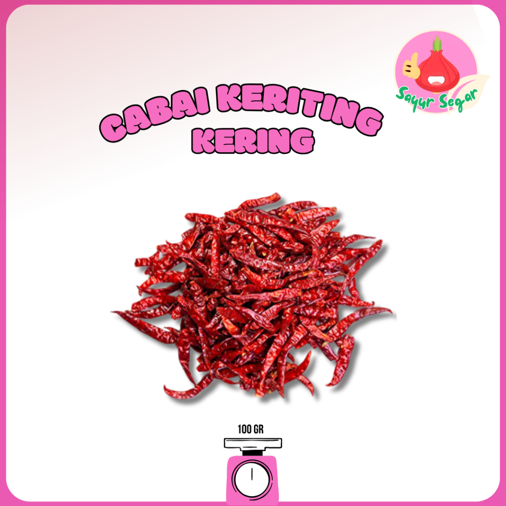 

Sayur Segar - Cabe Merah Keriting Kering/Dried Red Chili 100 gr