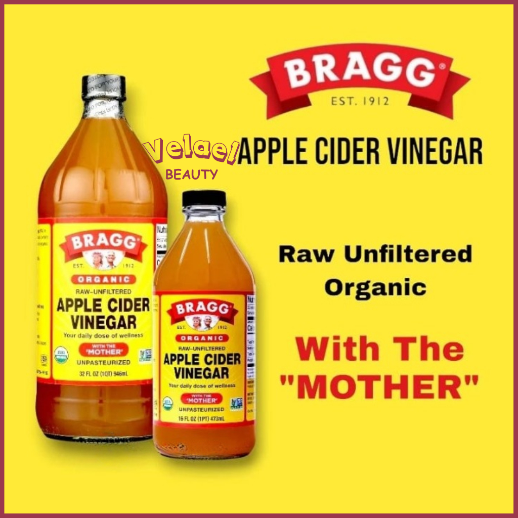 

BRAGG Apple Cider Vinegar 946ml / Cuka Apel Organik 473ml // Cuka Apel