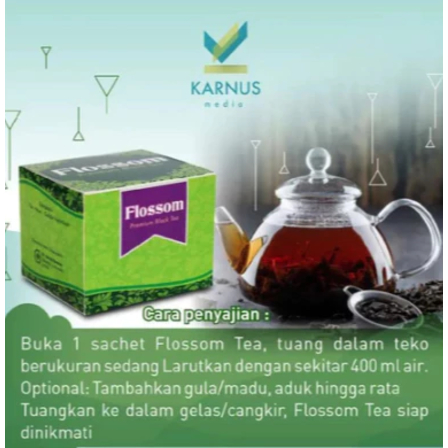 

1 box Teh Hitam Premium FLOSSOM - KARNUS