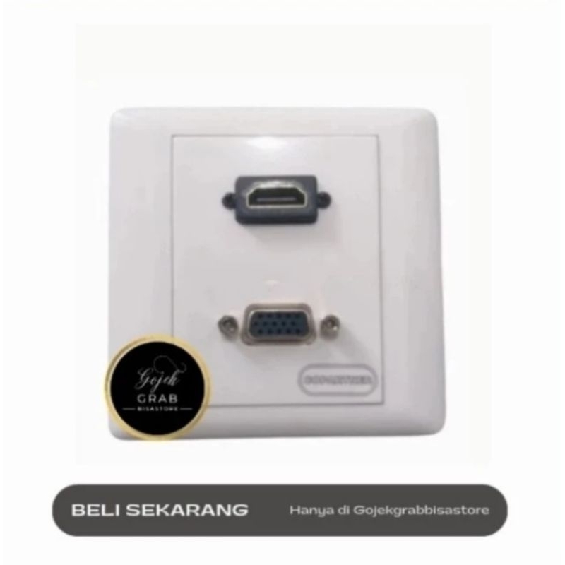 FACEPLATE OUTLET HDMI VGA