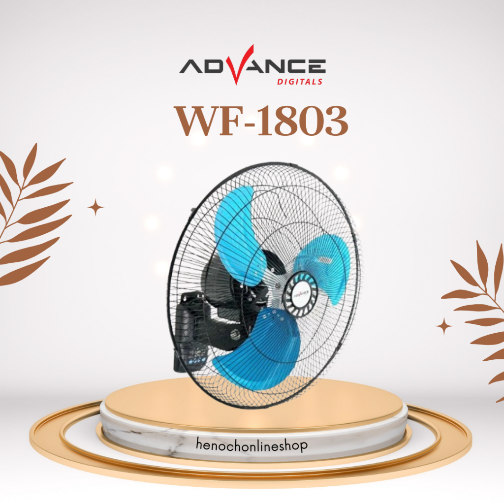 Advance Kipas Dinding Remote WF-1803 / WF1803 Kipas Angin Dinding Besi 18 Inch