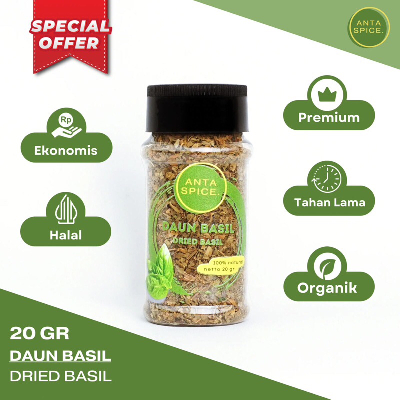 

Daun Basil Remah / Dried Basil 20 Gr