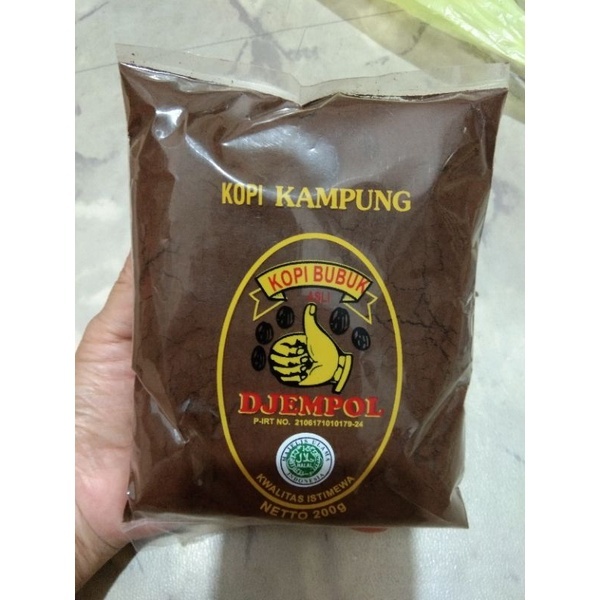 

Kopi Kampung Bubuk Cap Djempol Jempol khas Pontianak Istimewa Kampung 200g / 2 Ons Oleh Oleh Pontianak