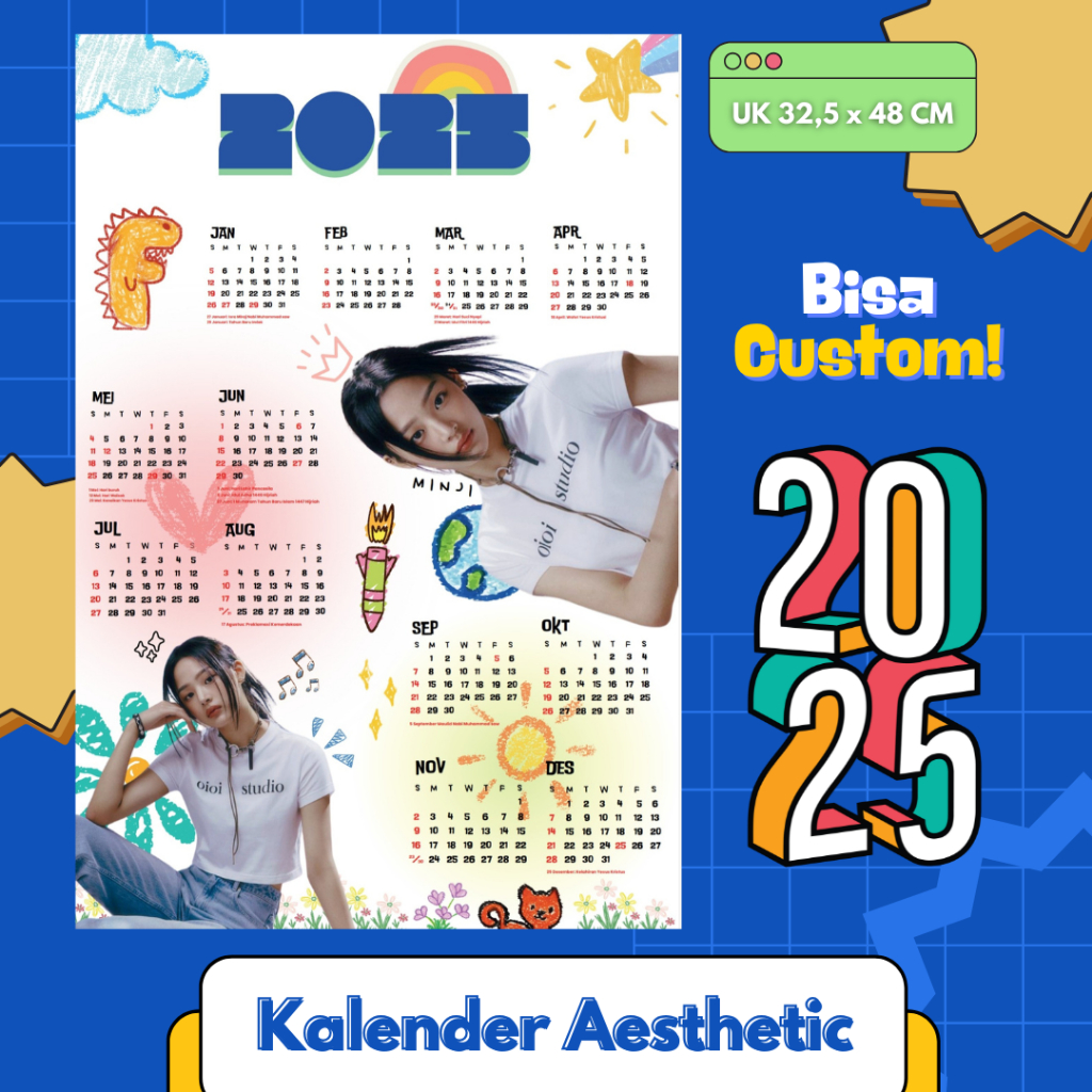 

KALENDER DINDING 2025 AESTHETIC KPOP