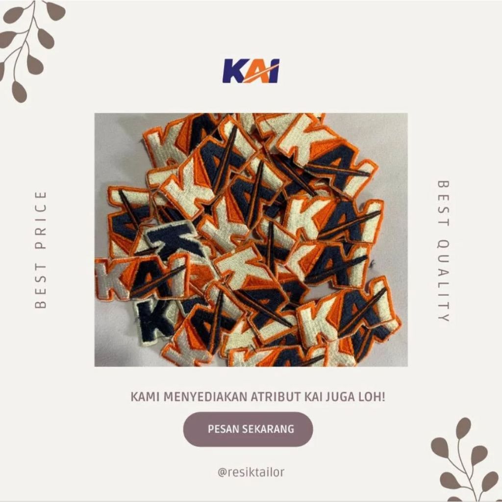 Bordir Logo KAI Group