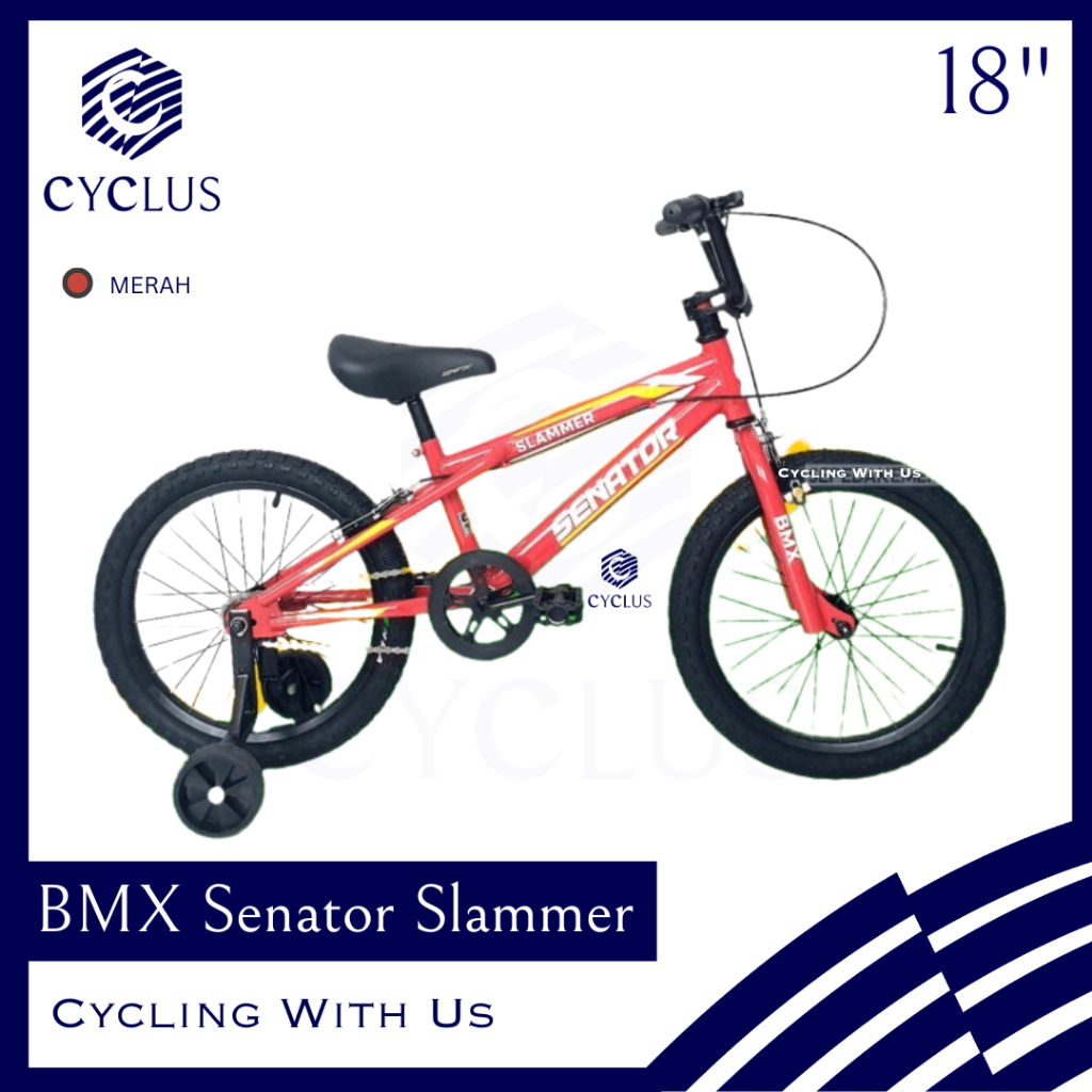Sepeda Anak BMX Senator Slammer 18 Inch Anak Laki Laki Perempuan