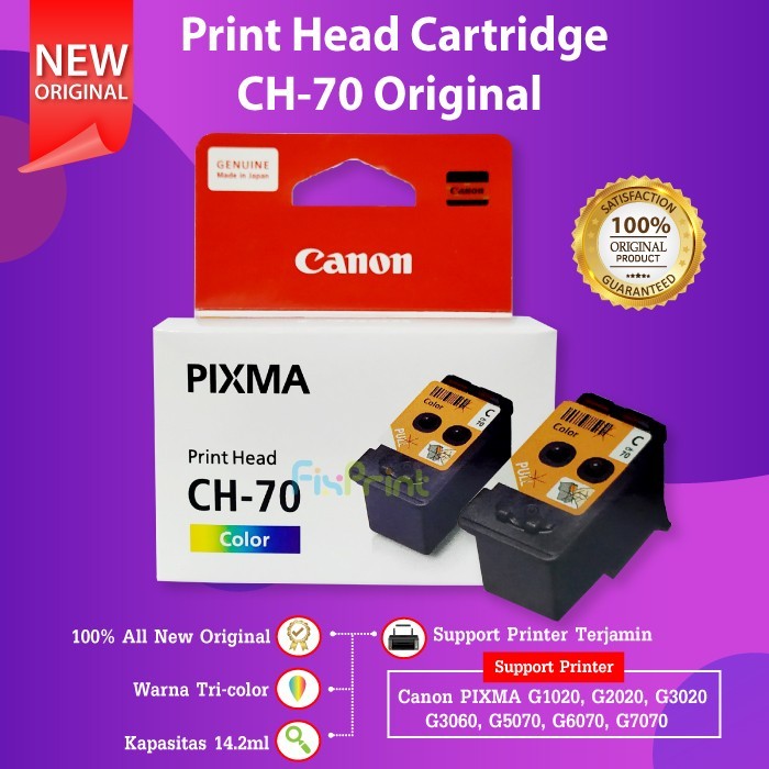FixPrint Print Head Canon BH70 Black CH70 Color Print head Cartridge Garansi Resmi Original