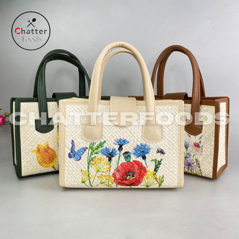 Tas Anyaman Pandan Deco/ Handbag Wanita Anyaman Pandan/ Totebag Pandan List Hias Deco