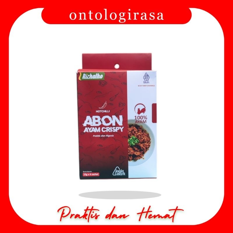 

Rizhatho Abon Ayam Crispy Pedas Kemasan Hemat Isi 4 Sachet