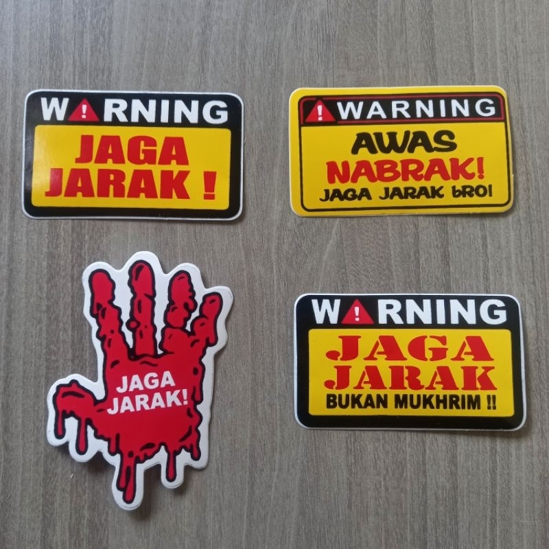 

STIKER JAGA JARAK AMAN VINYL UKURAN KECIL